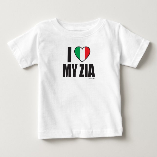 I LIEBE MEY ZIA White Baby T-shirt (Vorderseite)