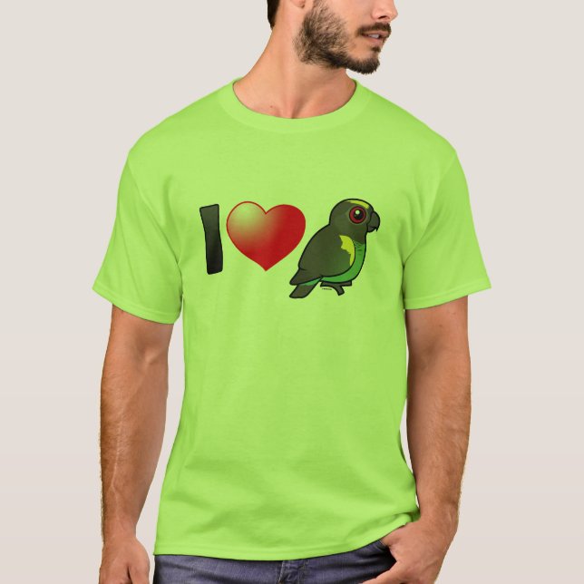 I Liebe-Meyers Papageien T-Shirt (Vorderseite)