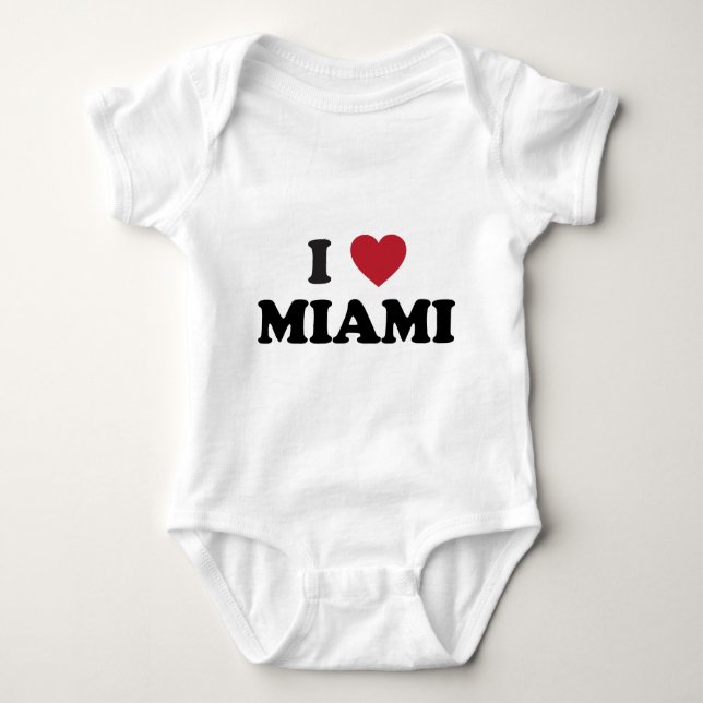 I Liebe Miami Florida Baby Strampler (Vorderseite)