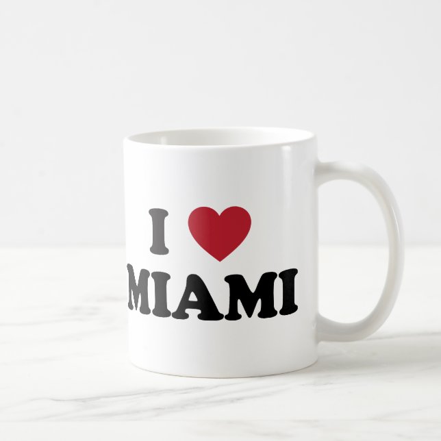 I Liebe Miami Florida Tasse (Rechts)