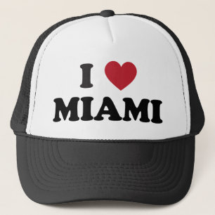 I Liebe Miami Florida Truckerkappe