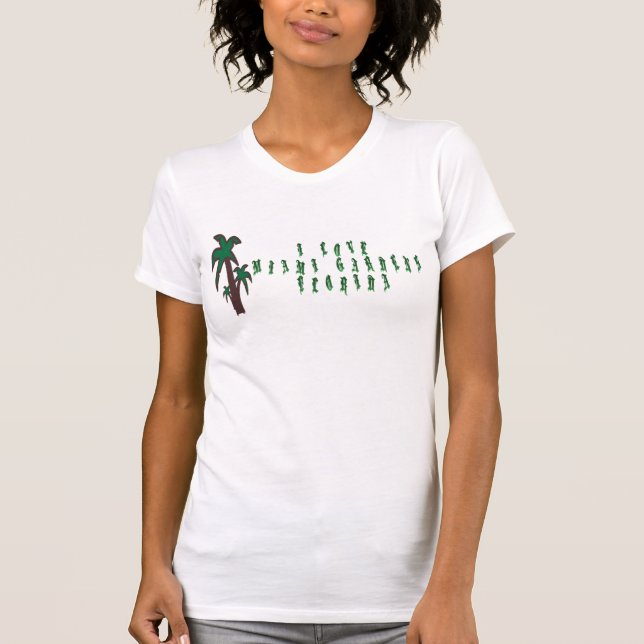 I Liebe Miami Gardens Florida T-Shirt (Vorderseite)