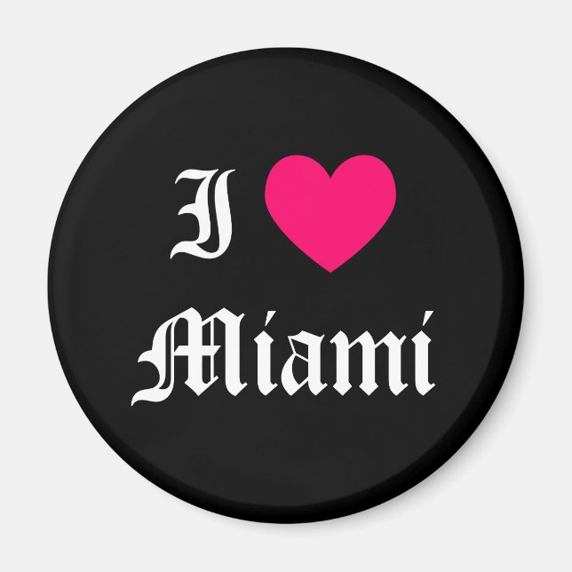I Liebe Miami Magnet (Vorne)