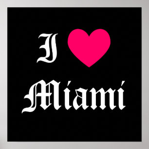 I Liebe Miami Poster