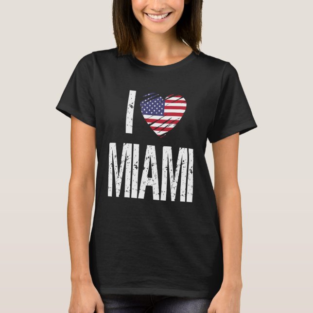 I Liebe Miami T-Shirt (Vorderseite)