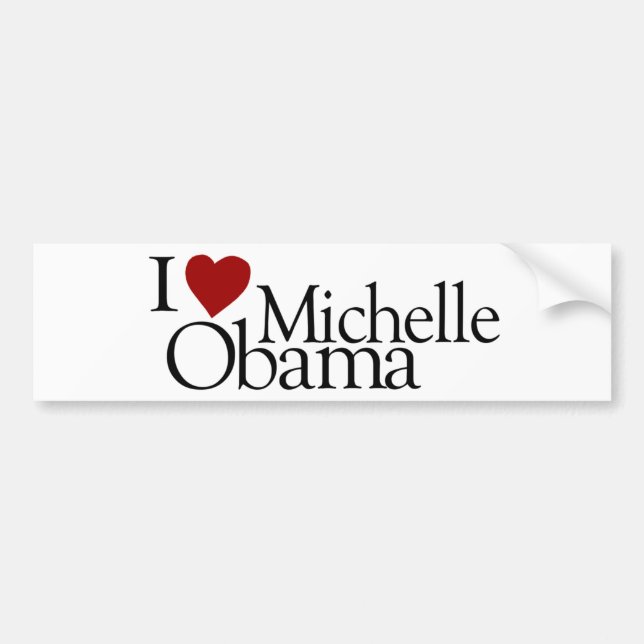 I Liebe Michelle Obama Autoaufkleber (Vorne)