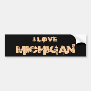 I LIEBE-MICHIGAN-AUTOAUFKLEBER AUTOAUFKLEBER