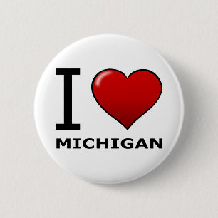 I LIEBE MICHIGAN BUTTON