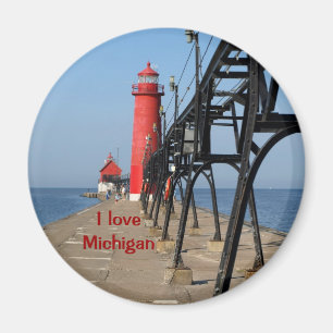 I Liebe Michigan Magnet