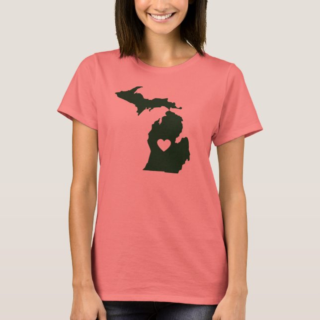 I Liebe Michigan T-Shirt (Vorderseite)