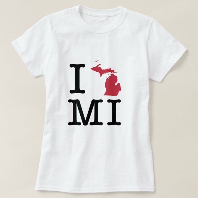 I Liebe Michigan T-Shirt (Design vorne)
