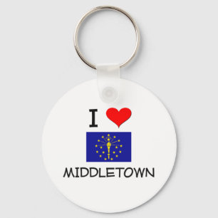 I Liebe MIDDLETOWN Indiana Schlüsselanhänger