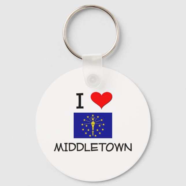 I Liebe MIDDLETOWN Schlüsselanhänger (Vorderseite)