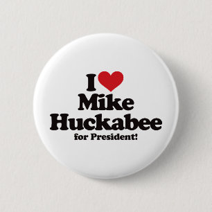 I Liebe Mike Huckabee für Präsidenten Button