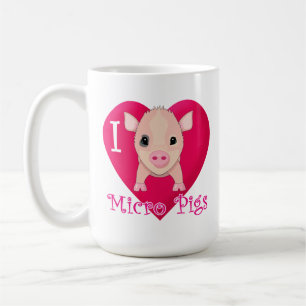 I Liebe-Mikro-Schweine Kaffeetasse