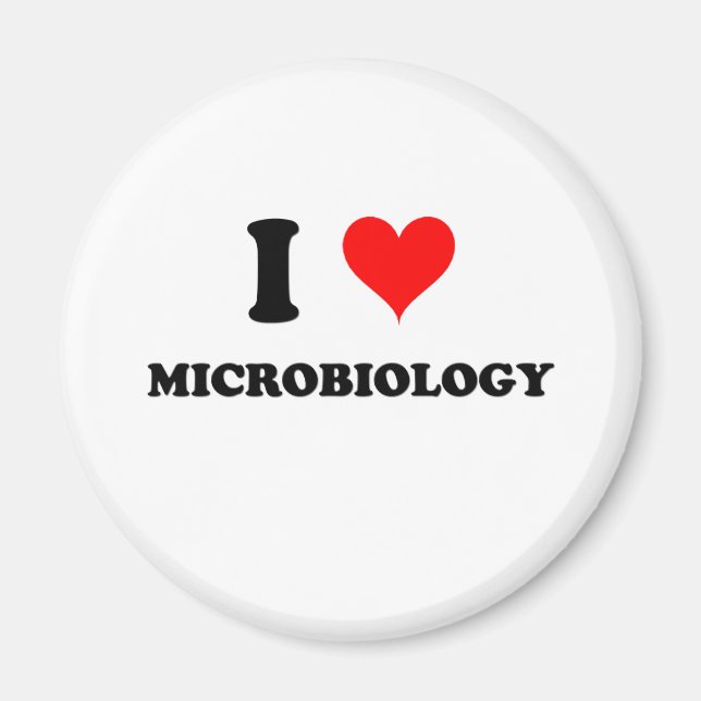I Liebe Mikrobiologie Magnet (Vorne)