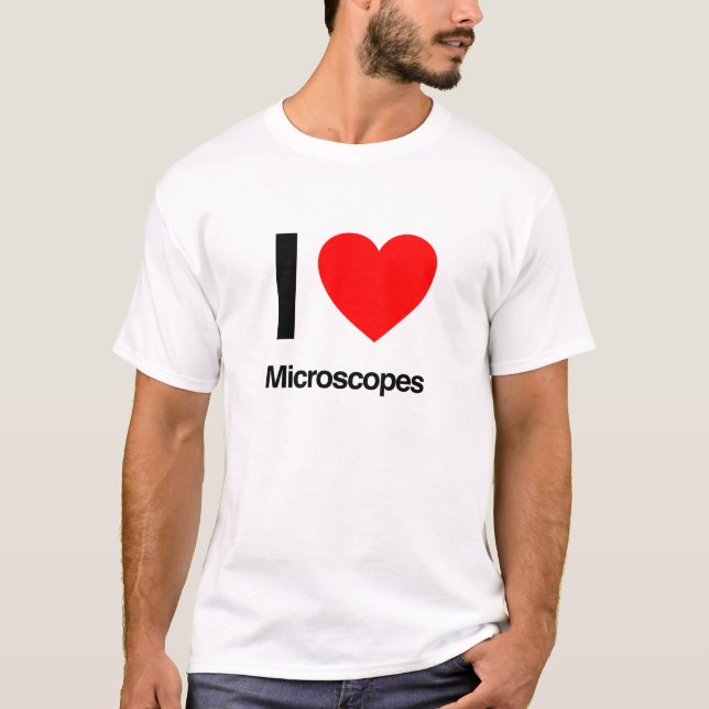 i Liebe Mikroskope T-Shirt (Vorderseite)