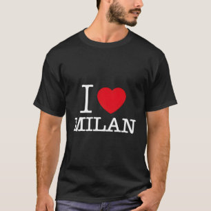 I Liebe Milan Amo Milano Illustration T-Shirt