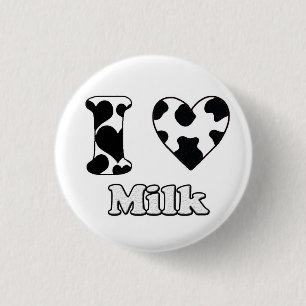 I Liebe Milch Button