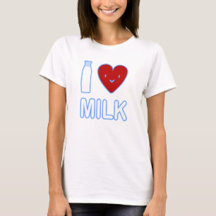 I Liebe-Milch-T - Shirt