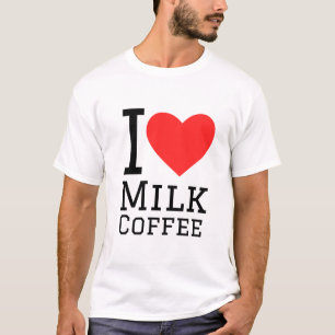 I Liebe Milchkaffee T-Shirt