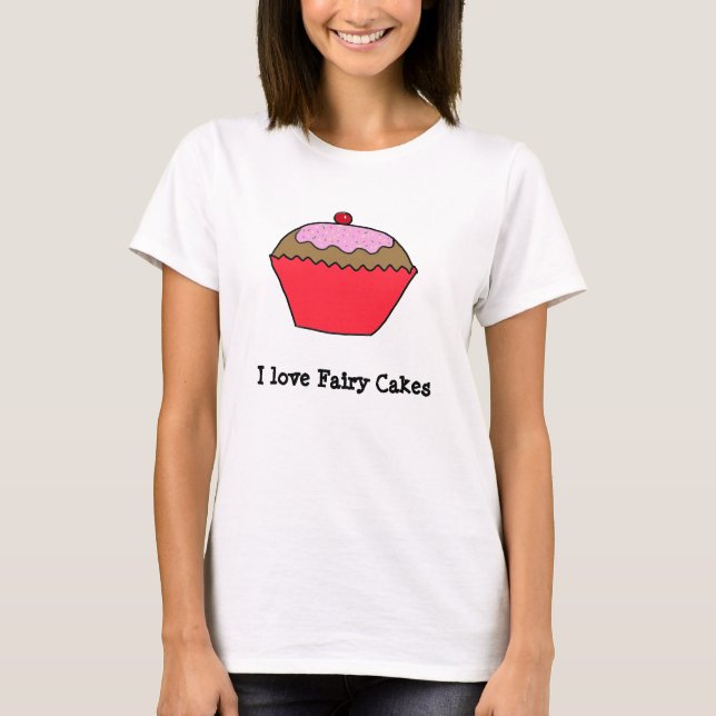 I Liebe Milchkuchen T-Shirt (Vorderseite)