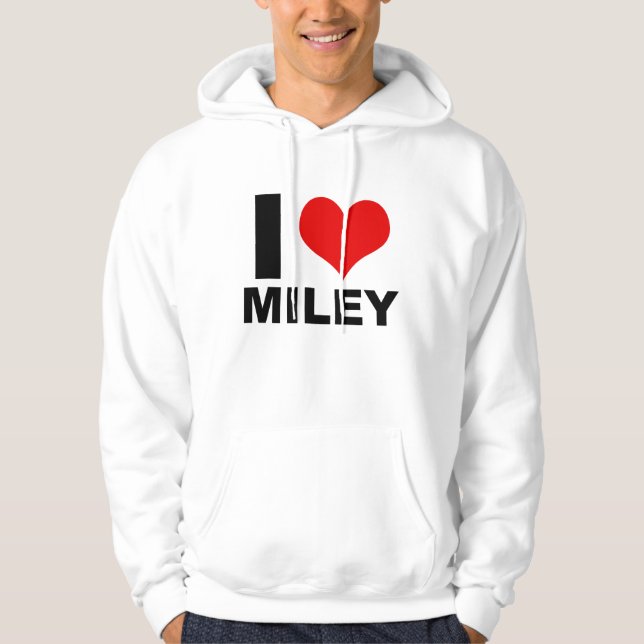 I Liebe Miley (Hoodie) Hoodie (Vorderseite)