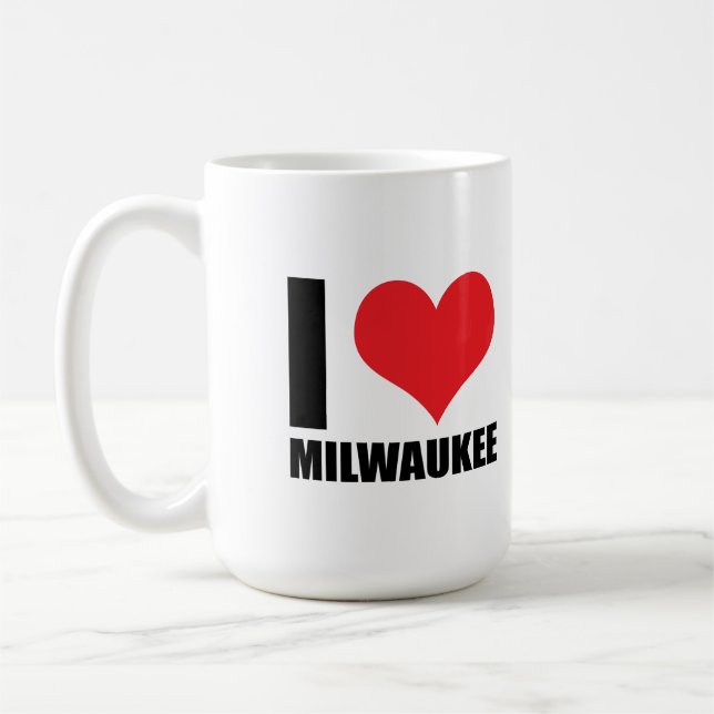 I Liebe Milwaukee Kaffeetasse (Links)