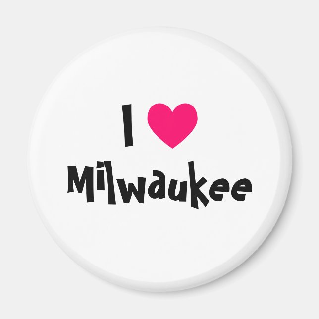 I Liebe Milwaukee Magnet (Vorne)