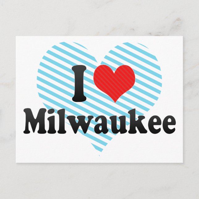 I Liebe Milwaukee Postkarte (Vorderseite)