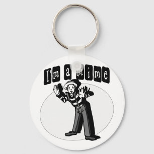 I Liebe Mimes Schlüsselanhänger