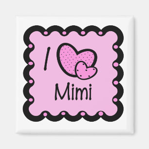I Liebe Mimi Niedlich T - Shirt Magnet