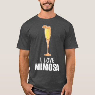 I Liebe Mimosa Cocktail Champagne Citrus Juice T-Shirt