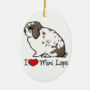 I Liebe-Minischmierölniederdruck-Kaninchen Keramik Ornament