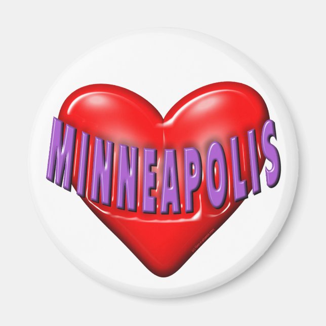 I Liebe Minneapolis Magnet (Vorne)