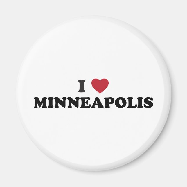 I Liebe Minneapolis Minnesota Magnet (Vorne)