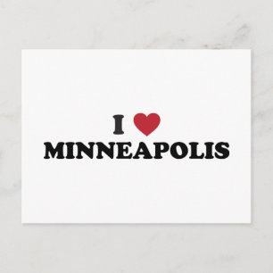 I Liebe Minneapolis Minnesota Postkarte