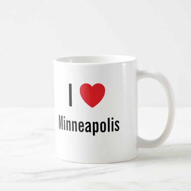 I Liebe Minneapolis Tasse (Rechts)