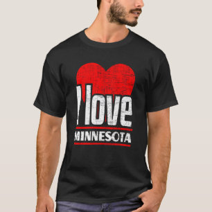 I Liebe Minnesota Best Zuhause Staat I Heart Minne T-Shirt
