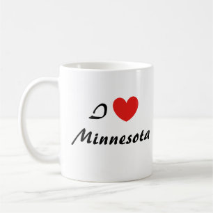I Liebe Minnesota Herztypografie Kaffeezubereitung Kaffeetasse
