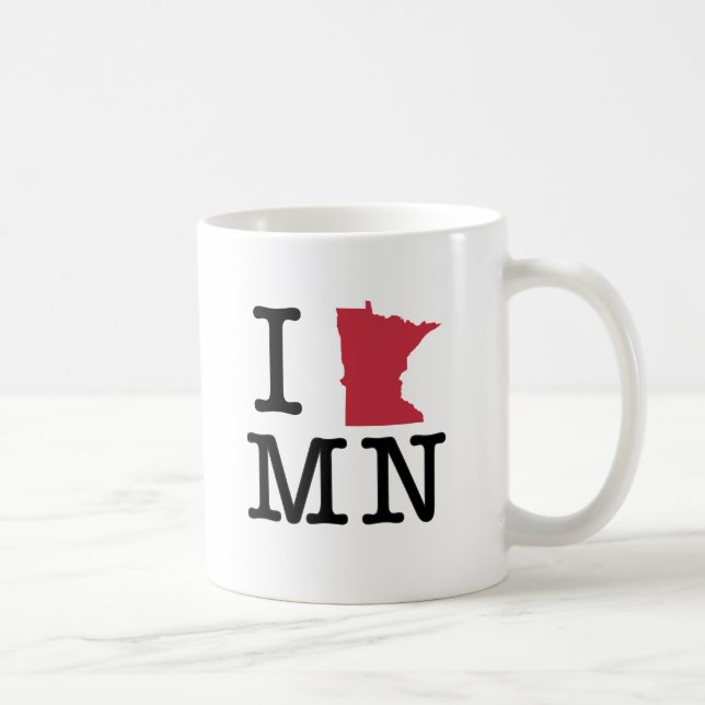 I Liebe Minnesota Kaffeetasse (Rechts)