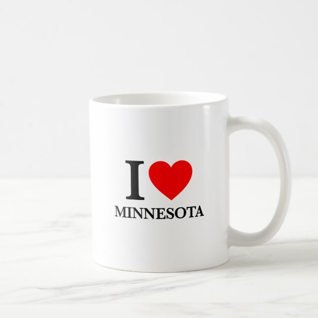 I Liebe Minnesota Kaffeetasse (Rechts)