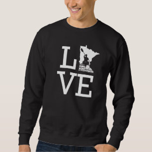 I Liebe Minnesota Kayaking Sweatshirt