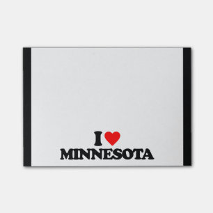 I LIEBE MINNESOTA POST-IT KLEBEZETTEL