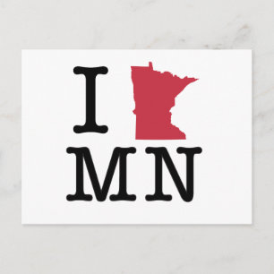 I Liebe Minnesota Postkarte