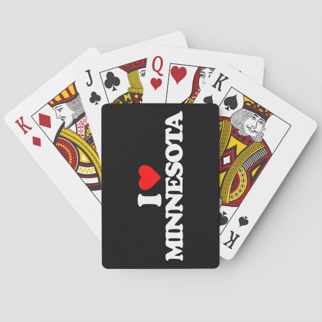 I LIEBE MINNESOTA SPIELKARTEN (Rückseite)