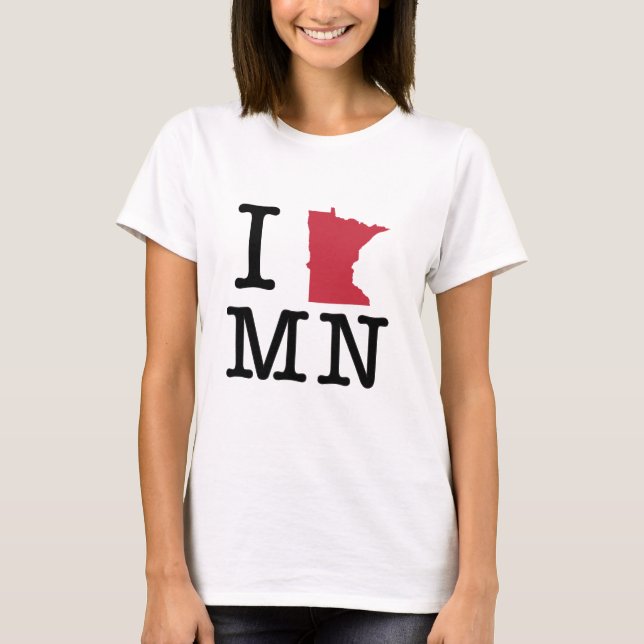 I Liebe Minnesota T-Shirt (Vorderseite)