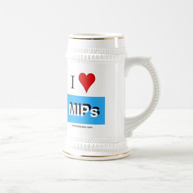 I Liebe MIPs 3 Bierstein Bierglas (Rechts)