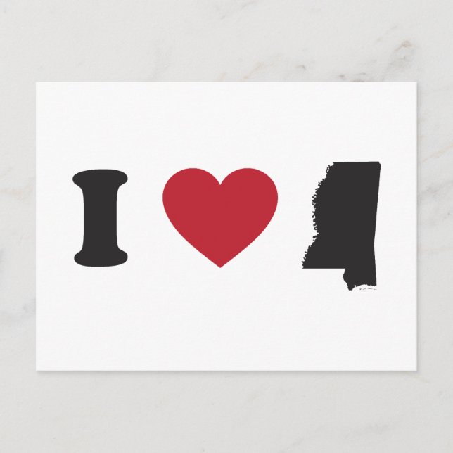 I Liebe Mississippi Postkarte (Vorderseite)
