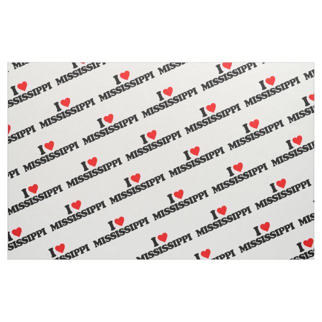 I LIEBE MISSISSIPPI STOFF (Fat Quarter (45,7 x 55,9 cm))